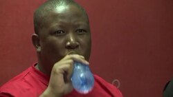 CLEAN : Zuma must leave repeats S African firebrand Julius Malema News Clip