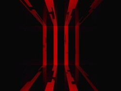 Red bands stage Stock Footage