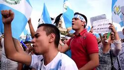 CLEAN : Angry push for Guatemala president to resign in graft scandal News Clip