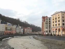 General Views Of Sochi Location for 2014 Winter Olympics Stock Footage