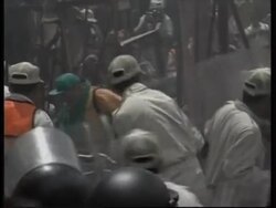 Police fire tear gas at protesters, clashes Instructional Video