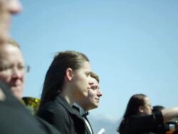 Outdoor Orchestra Stock Footage