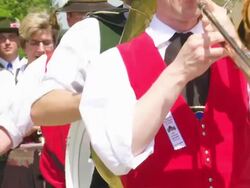 Traditional Bavarian Costume Parade Stock Footage
