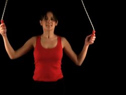 HD: Girl Skipping a rope Stock Footage