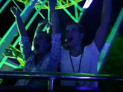 Couple riding rollercoaster (Part 3/3) Stock Footage