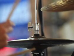 HD Drummer at Work (Close-up) Stock Footage