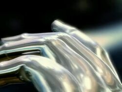 Terminator Hand Animation ( Touching Water ) Stock Footage