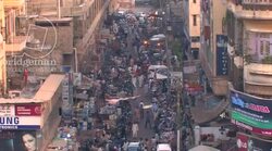 Karachi Rooftops 1 Stock Footage