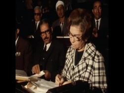 SYND 26/11/1970 UAR PREMIER FAWZI ARRIVING AT THE NATIONAL ASSEMBLY IN CAIRO News Clip