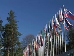 HD: Flags of the world Stock Footage