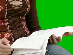 Reads a book Stock Footage