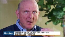 Steve Ballmer Says Social Media Can't Police the News News Clip