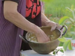 Lady Farmer Makes Bread Stock Footage