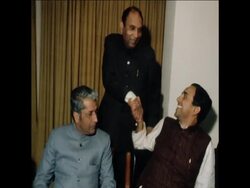 SYND 11/1/80 EX SINGH &amp; DEFEATED MEMBS JANATA PTY News Clip