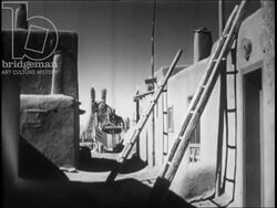 Pottery in a small town. New Mexico c.1950. Stock Footage