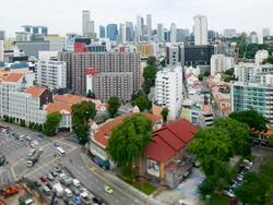 City Scenery of Singapore Stock Footage