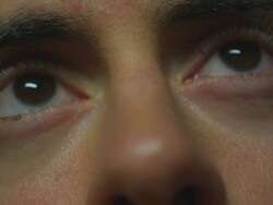 HD: Closeup of man's eyes Stock Footage