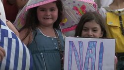 CLEAN : Pro Europe demonstration in central Athens News Clip