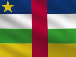 Central African Republic Flag Stock Footage
