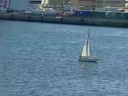 Pll Back Shot Ship Eastern Norway Oslo Norway Stock Footage