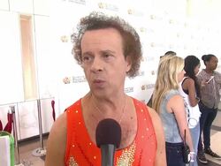 INTERVIEW - Richard Simmons on the event at Elizabeth Glaser Pediatric AIDS Foundation's 24th Annual A Time For Heroes Stock Footage