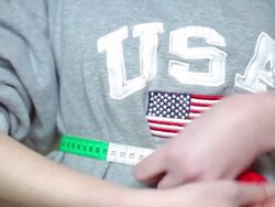 U.S. woman and a measure Stock Footage