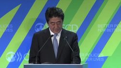 OECD Secretary General and Japanese PM Abe open OECD ministerial council meeting News Clip