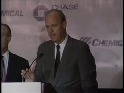 USA: CHEMICAL BANK AND CHASE MANHATTAN MERGER DEAL CONFIRMED News Clip