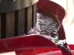 Close up of grape juice Stock Footage