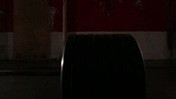 Close up of dumbdell Stock Footage