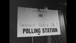 CAN459  PEOPLE VOTING IN SEROWE AT FIRST GENERAL ELECTIONS IN BECHUANALAND Instructional Video