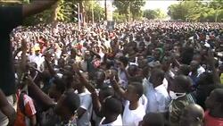 CLEAN : Burkina protesters gather before Compaore's resignation News Clip