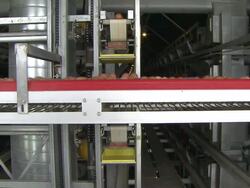 MS Shot of Eggs on conveyor belt / Anseong, Gyeonggi-do, South Korea Stock Footage