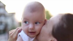 Mother and baby love Stock Footage