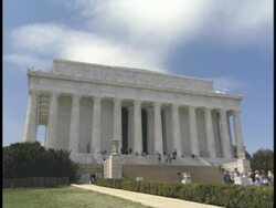 MS, ZI, CU, USA, Washington, D.C., Lincoln Memorial Stock Footage