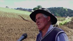 Farmers in Costa Rica create terraces alongside volcano in attempt to stop heavy rains eroding their crops. News Clip