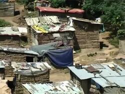 African Slum Shacks 14 Stock Footage