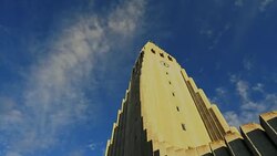 Famous church Hallgrimskirkja in Reykjavik Stock Footage