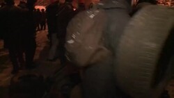 CLEAN : Kiev protesters prepare for another night News Clip