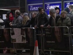 ATMOSPHERE: at Coriolanus Special Screening at The Curzon Mayfair on January 5, 2012 in London, England. Stock Footage