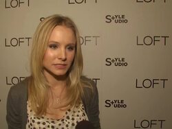 iNTERVIEW: Kristen Bell on being a part of the night at the LOFT Fall 2010 Style Studio Press Preview And Cocktail Party at Los Angeles CA. (Footage by WireImage Video/GettyImages) Stock Footage