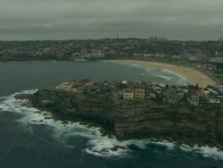 Shore near Hobart: 2009 Sydney to Hobart Yacht Race. Skippered by David Pescud, Sydney, Australia Stock Footage