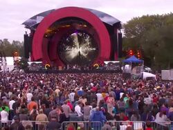PERFORMANCE:  Band Of Horses at Global Citizen Festival In Central Park To End Extreme Poverty Stock Footage