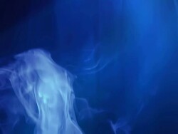 Smoke and blue light Stock Footage