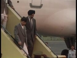 King of Nepal arrives in India News Clip