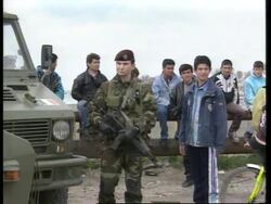 ALBANIA: MULTINATIONAL SECURITY MISSION: TROOP BUILD UP UPDATE News Clip