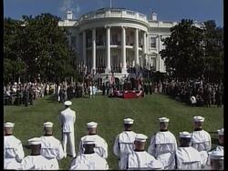 Welcoming ceremony for Mexican President Vicente Fox. News Clip