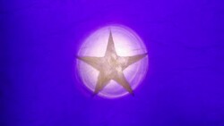 Glowing Paper Star Animation With Bright Corona Glow Stock Footage