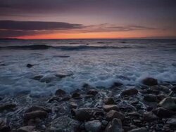 Coast Sunset Stock Footage