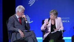 Former President Clinton with Rousseff at Global Initiative meeting News Clip